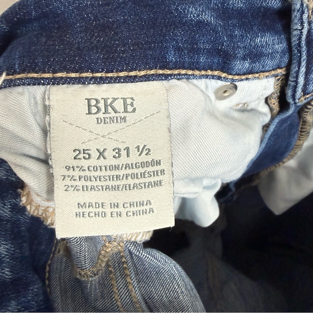 BKE Parker High Rise Bootcut Denim Jean Sz 25 - Picture 9 of 9